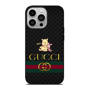 GUCCI LOGO X WINNIE THE POOH PIGLET DISNEY iPhone 14 Pro Case Cover