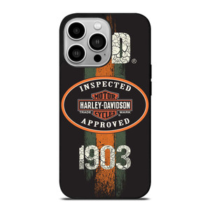 HARLEY DAVIDSON 1903 INSPECTED iPhone 14 Pro Case Cover HARLEY DAVIDSON 1903 INSPECTED iPhone 14 Pro Case Cover
