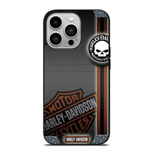 HARLEY DAVIDSON LOGO METAL TEXTURE iPhone 14 Pro Case Cover HARLEY DAVIDSON LOGO METAL TEXTURE iPhone 14 Pro Case Cover