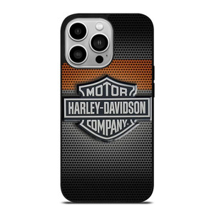 HARLEY DAVIDSON MOTORCYCLES COMPANY METAL LOGO iPhone 14 Pro Case Cover