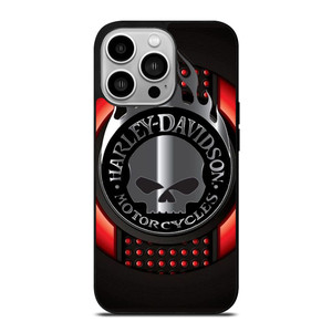 HARLEY DAVIDSON MOTORCYCLES COMPANY SKULL LOGO iPhone 14 Pro Case Cover