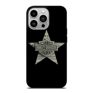 HARLEY DAVIDSON WOODEN STAR LOGO iPhone 14 Pro Case Cover