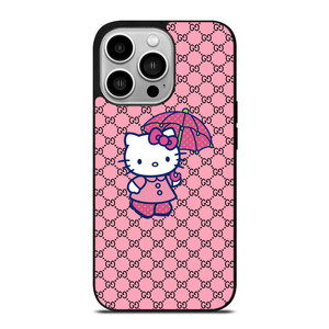 HELLO KITTY GUCCI PINK PATTERN LOGO iPhone 14 Pro Case Cover HELLO KITTY GUCCI PINK PATTERN LOGO iPhone 14 Pro Case Cover