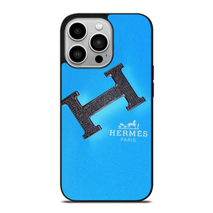 HERMES LOGO FASHION BLUE iPhone 14 Pro Case Cover