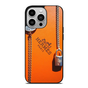 HERMES PARIS LOGO COIN AND PADLOCK iPhone 14 Pro Case Cover
