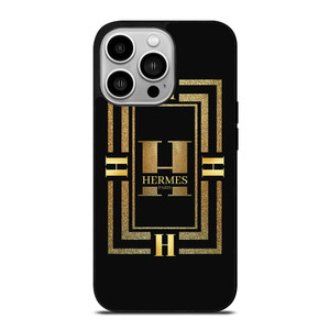 HERMES PARIS LOGO LUXURY GOLDEN ICON iPhone 14 Pro Case Cover