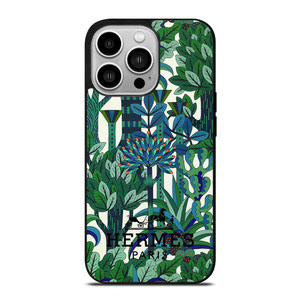 HERMES PARIS PATTERN NATURE iPhone 14 Pro Case Cover HERMES PARIS PATTERN NATURE iPhone 14 Pro Case Cover