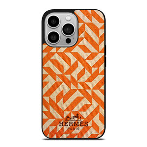 HERMES PARIS PATTERN ORANGE iPhone 14 Pro Case Cover HERMES PARIS PATTERN ORANGE iPhone 14 Pro Case Cover