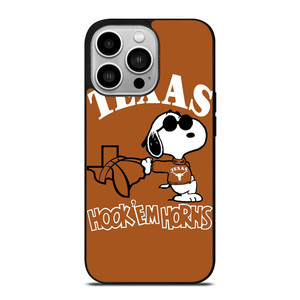 TEXAS LONGHORNS FOOTBALL SNOOPY  iPhone 14 Pro Case Cover