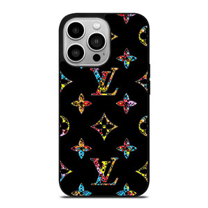 LOUIS VUITTON LOGO LV BLACK COLOR MIX iPhone 14 Pro Case Cover LOUIS VUITTON LOGO LV BLACK COLOR MIX iPhone 14 Pro Case Cover