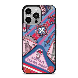 LOUIS VUITTON LOGO LV TRAVEL MODE iPhone 14 Pro Case Cover