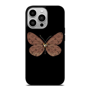 LOUIS VUITTON LV LOGO BUTTERFLY iPhone 14 Pro Case Cover LOUIS VUITTON LV LOGO BUTTERFLY iPhone 14 Pro Case Cover