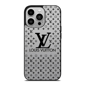 LOUIS VUITTON LV LOGO GRAY iPhone 14 Pro Case Cover LOUIS VUITTON LV LOGO GRAY iPhone 14 Pro Case Cover