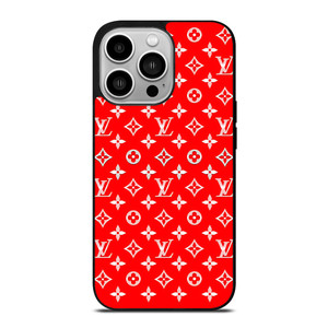 LOUIS VUITTON LV LOGO RED PATTERN iPhone 14 Pro Case Cover LOUIS VUITTON LV LOGO RED PATTERN iPhone 14 Pro Case Cover