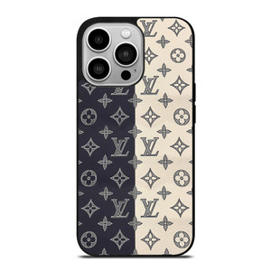 LOUIS VUITTON PATTERN BLACK AND WHITE iPhone 14 Pro Case Cover