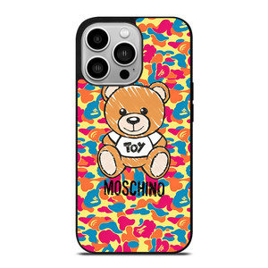 MOSCHINO X BAPE CAMO iPhone 14 Pro Case Cover MOSCHINO X BAPE CAMO iPhone 14 Pro Case Cover