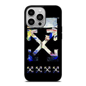 OFF WHITE ABSTRACT ART LOGO iPhone 14 Pro Case Cover