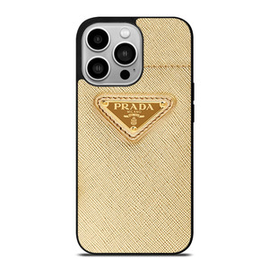 PRADA LOGO GOLD iPhone 14 Pro Case Cover PRADA LOGO GOLD iPhone 14 Pro Case Cover