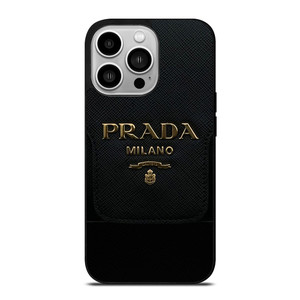 PRADA MILANO BLACK iPhone 14 Pro Case Cover