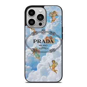 PRADA MILANO LOGO THE ANGELS iPhone 14 Pro Case Cover