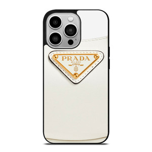 PRADA MILANO LOGO WHITE iPhone 14 Pro Case Cover