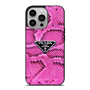 PRADA MILANO PINK SNAKE SKIN iPhone 14 Pro Case Cover PRADA MILANO PINK SNAKE SKIN iPhone 14 Pro Case Cover