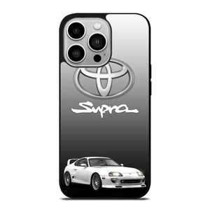 TOYOTA SUPRA CAR WHITE EMBLEM  iPhone 14 Pro Case Cover
