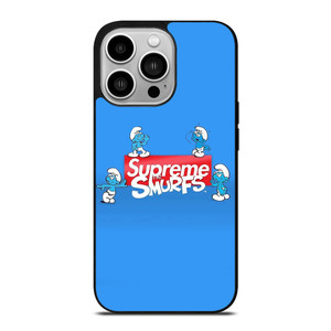 SUPREME AND THE SMURFS iPhone 14 Pro Case Cover SUPREME AND THE SMURFS iPhone 14 Pro Case Cover