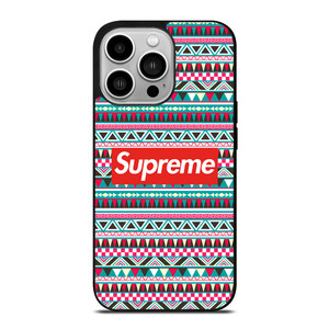 SUPREME AZTEC PATTERN iPhone 14 Pro Case Cover