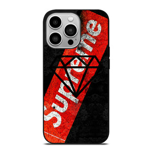 SUPREME DIAMOND SUPPLY CO BLACK iPhone 14 Pro Case Cover