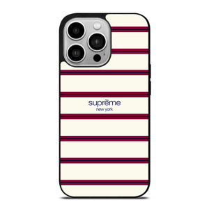 SUPREME NEW YORK RED STRIPE iPhone 14 Pro Case Cover SUPREME NEW YORK RED STRIPE iPhone 14 Pro Case Cover