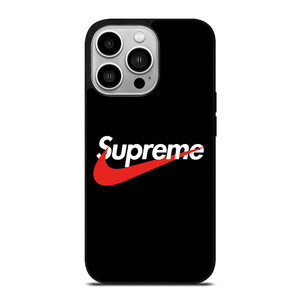 SUPREME X NIKE BLACK LOGO iPhone 14 Pro Case Cover