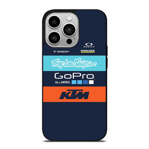 TROY LEE DESIGNS KTM RACING TEAM iPhone 14 Pro Case Cover TROY LEE DESIGNS KTM RACING TEAM iPhone 14 Pro Case Cover