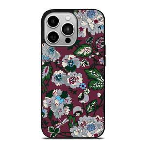 VERA BRADLEY BORDEAUX BLOOMS iPhone 14 Pro Case Cover VERA BRADLEY BORDEAUX BLOOMS iPhone 14 Pro Case Cover