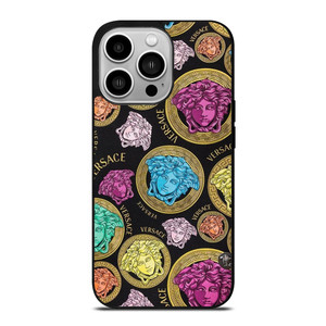 VERSACE COLORFUL LOGO iPhone 14 Pro Case Cover