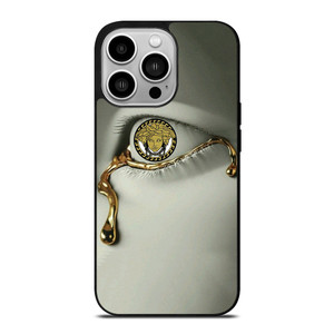 VERSACE LOGO GOLDEN TEAR iPhone 14 Pro Case Cover