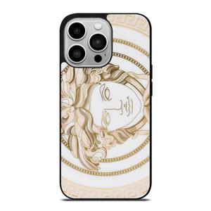 VERSACE MEDUSA GOLDEN EMBLEM iPhone 14 Pro Case Cover