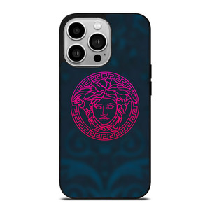VERSACE VOILET GREEN LOGO iPhone 14 Pro Case Cover VERSACE VOILET GREEN LOGO iPhone 14 Pro Case Cover