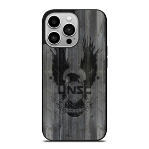 UNITED NATIONS SPACE COMMAND WOOD LOGO  iPhone 14 Pro Case Cover