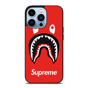 BAPE SHARK SUPREME RED iPhone 13 Pro Max Case Cover