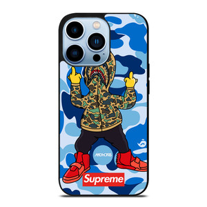 BATHING APE SUPREME SHARK CAMO iPhone 13 Pro Max Case Cover BATHING APE SUPREME SHARK CAMO iPhone 13 Pro Max Case Cover