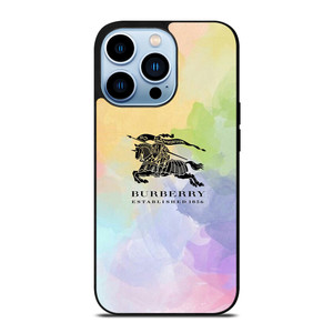 BURBERRY LONDON LOGO COLORFUL iPhone 13 Pro Max Case Cover