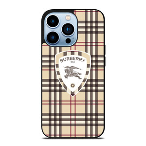 BURBERRY LONDON LOGO PATTERN 1856 ICON iPhone 13 Pro Max Case Cover