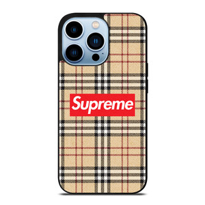 BURBERRY X SUPREME iPhone 13 Pro Max Case Cover