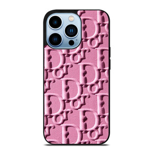 CHRISTIAN DIOR PINK EMBLEM iPhone 13 Pro Max Case Cover CHRISTIAN DIOR PINK EMBLEM iPhone 13 Pro Max Case Cover