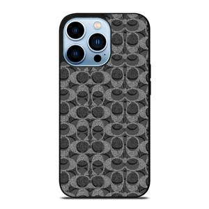 COACH BLACK GREY PATTERN LOGO iPhone 13 Pro Max Case Cover COACH BLACK GREY PATTERN LOGO iPhone 13 Pro Max Case Cover