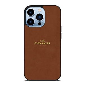 COACH NEW YORK LOGO ICON BROWN iPhone 13 Pro Max Case Cover COACH NEW YORK LOGO ICON BROWN iPhone 13 Pro Max Case Cover