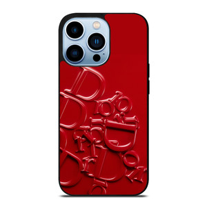DIOR RED EMBOSS EMBLEM iPhone 13 Pro Max Case Cover DIOR RED EMBOSS EMBLEM iPhone 13 Pro Max Case Cover