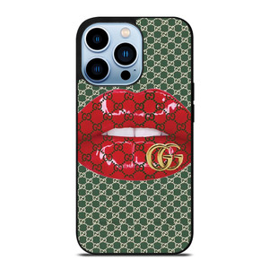GUCCI LOGO PATTERN LIPS ICON iPhone 13 Pro Max Case Cover GUCCI LOGO PATTERN LIPS ICON iPhone 13 Pro Max Case Cover