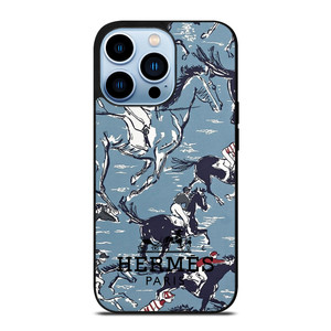 HERMES PARIS PATTERN HORSE iPhone 13 Pro Max Case Cover HERMES PARIS PATTERN HORSE iPhone 13 Pro Max Case Cover